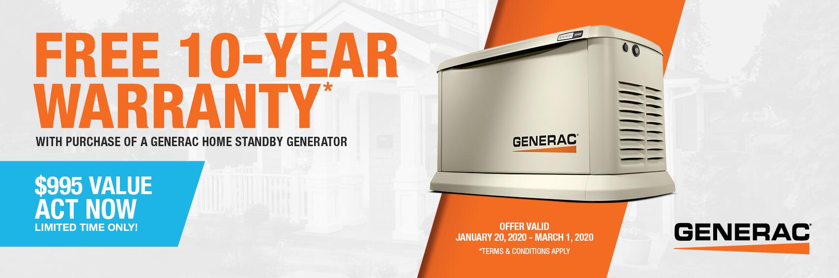 Homestandby Generator Deal | Warranty Offer | Generac Dealer | Acworth, GA